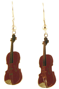 violin earrings